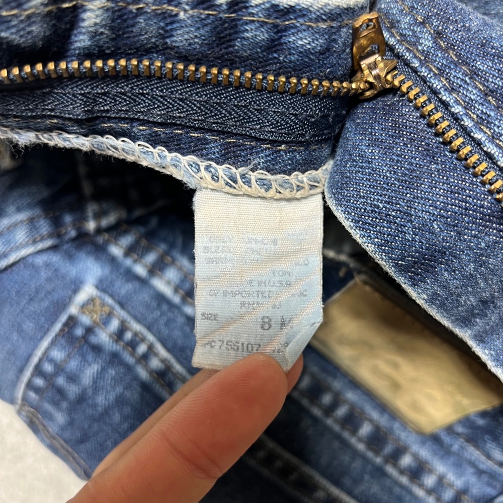 Lee Blue Denim Cutoff Jean Shorts - Picture 7 of 14